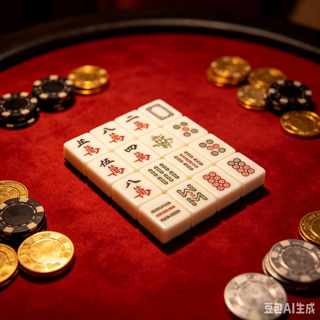 artistic mahjong tiles set
