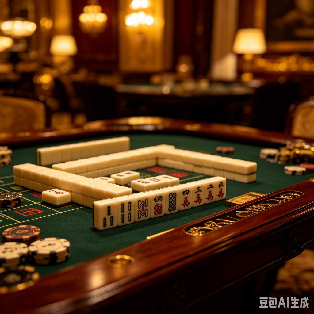 wooden mahjong set